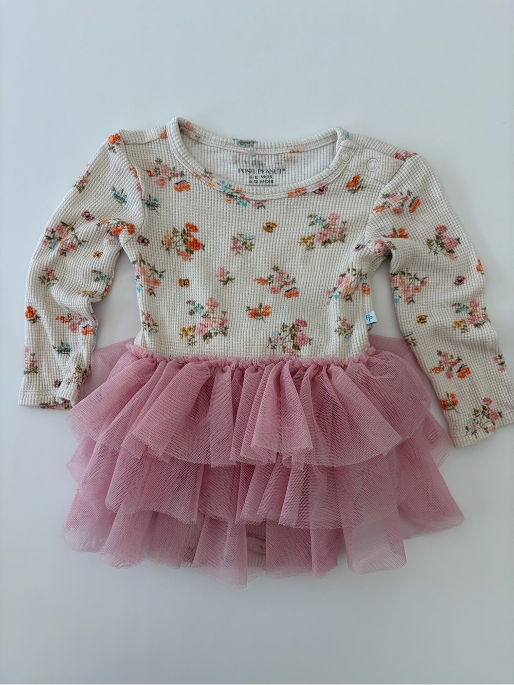 Posh Peanut long sleeve tutu bodysuit dress